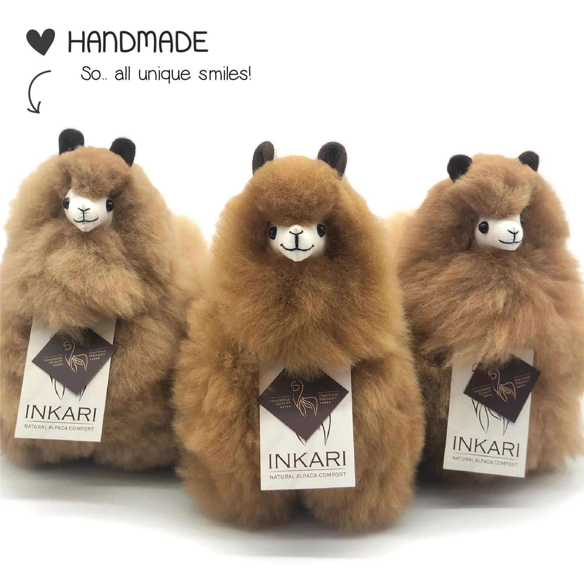 Inkari Alpaca- Μαλακό παιχνίδι -HAZELNUT-Small 23cm