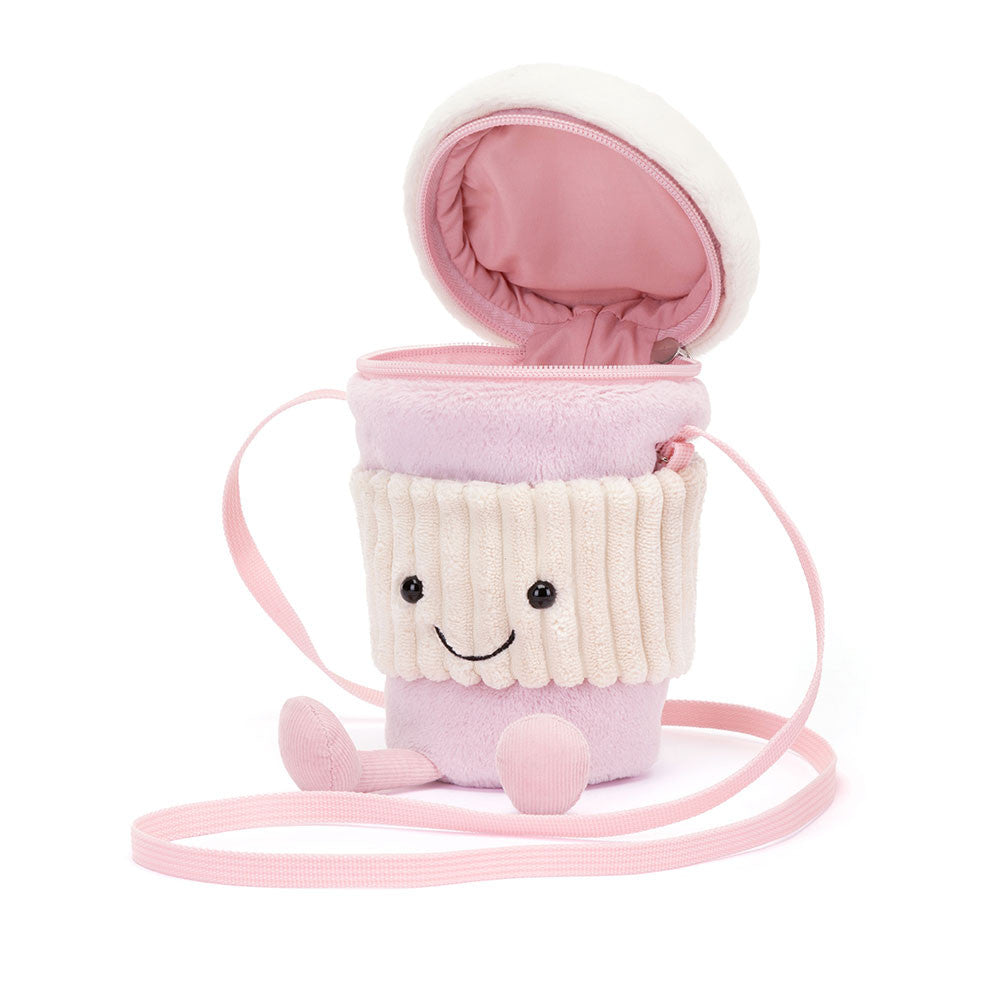 Jellycat Παιδική Τσάντα Amuseables Coffee-To-Go Pink Bag