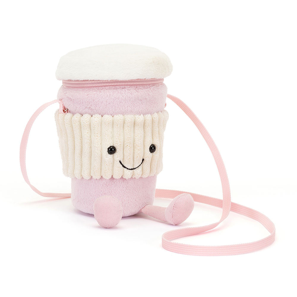 Jellycat Παιδική Τσάντα Amuseables Coffee-To-Go Pink Bag