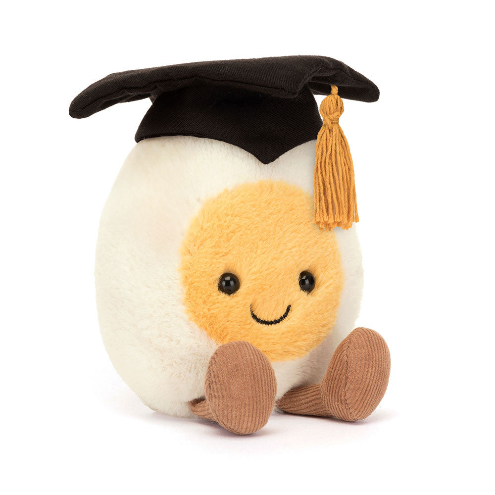 Jellycat soft toy Amuseables Boiled Egg Graduation-A6BEGR