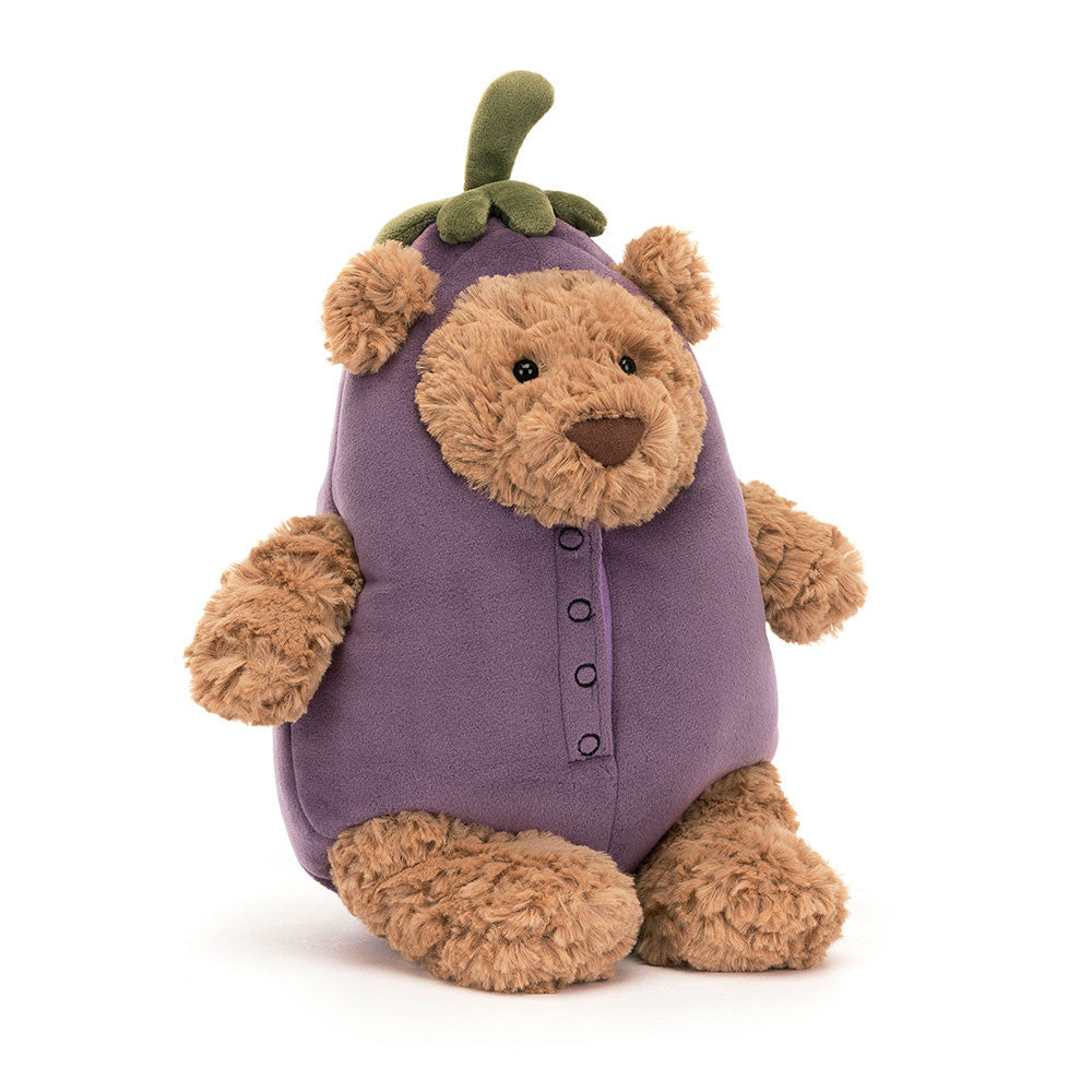 Jellycat Λούτρινο Παιχνίδι Bartholomew Bear Aubergine