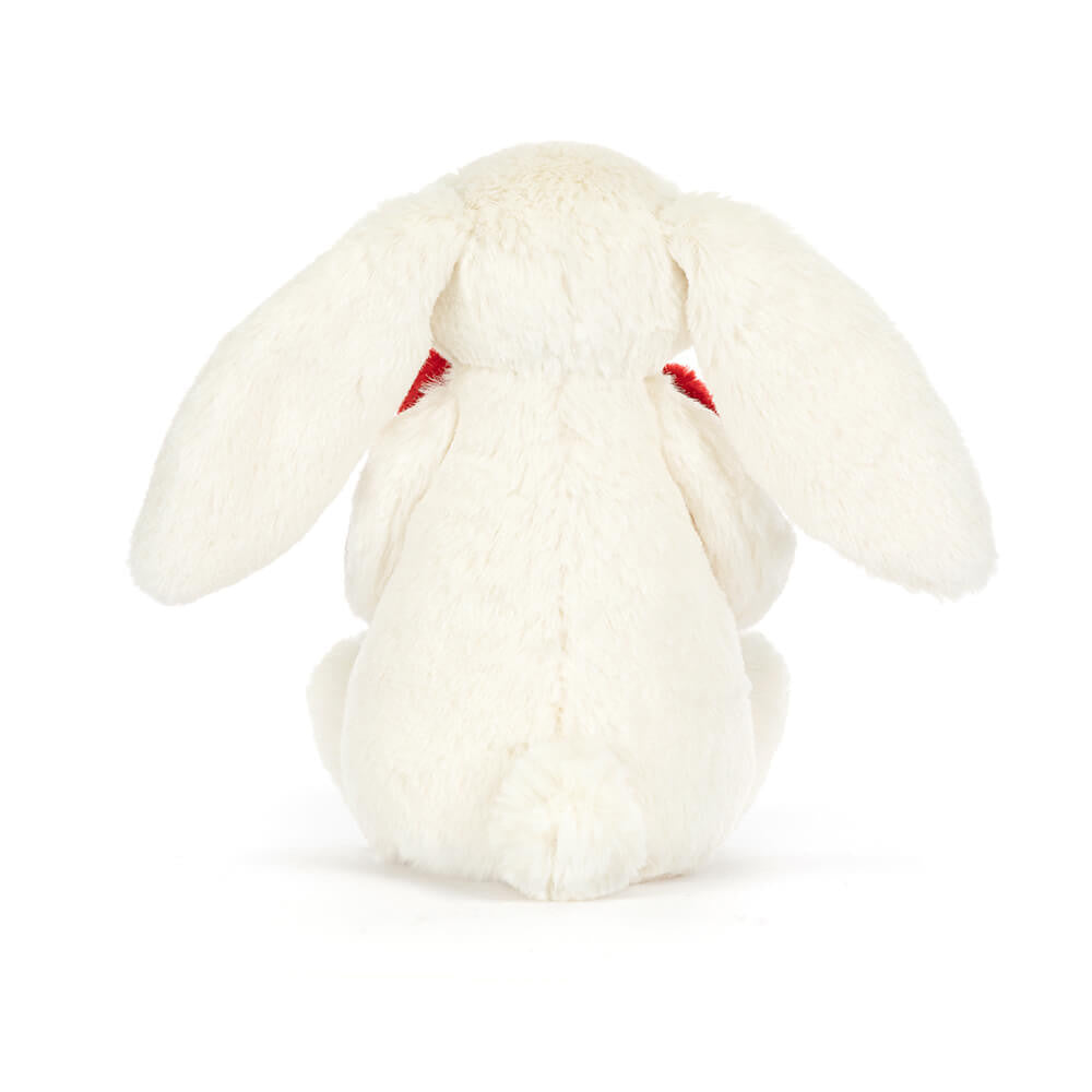 Jellycat soft toy Bashful Red Love Heart Bunny Little- BB6LOVEN