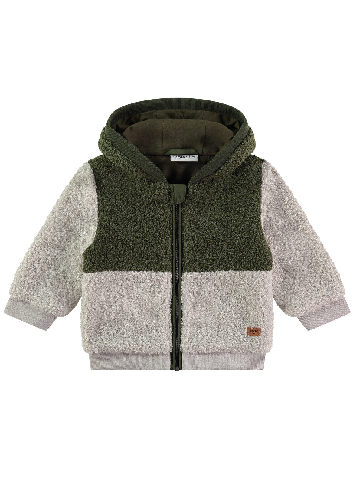 Babyface-Jacket with bouclé faux fur for baby-BBE245227121