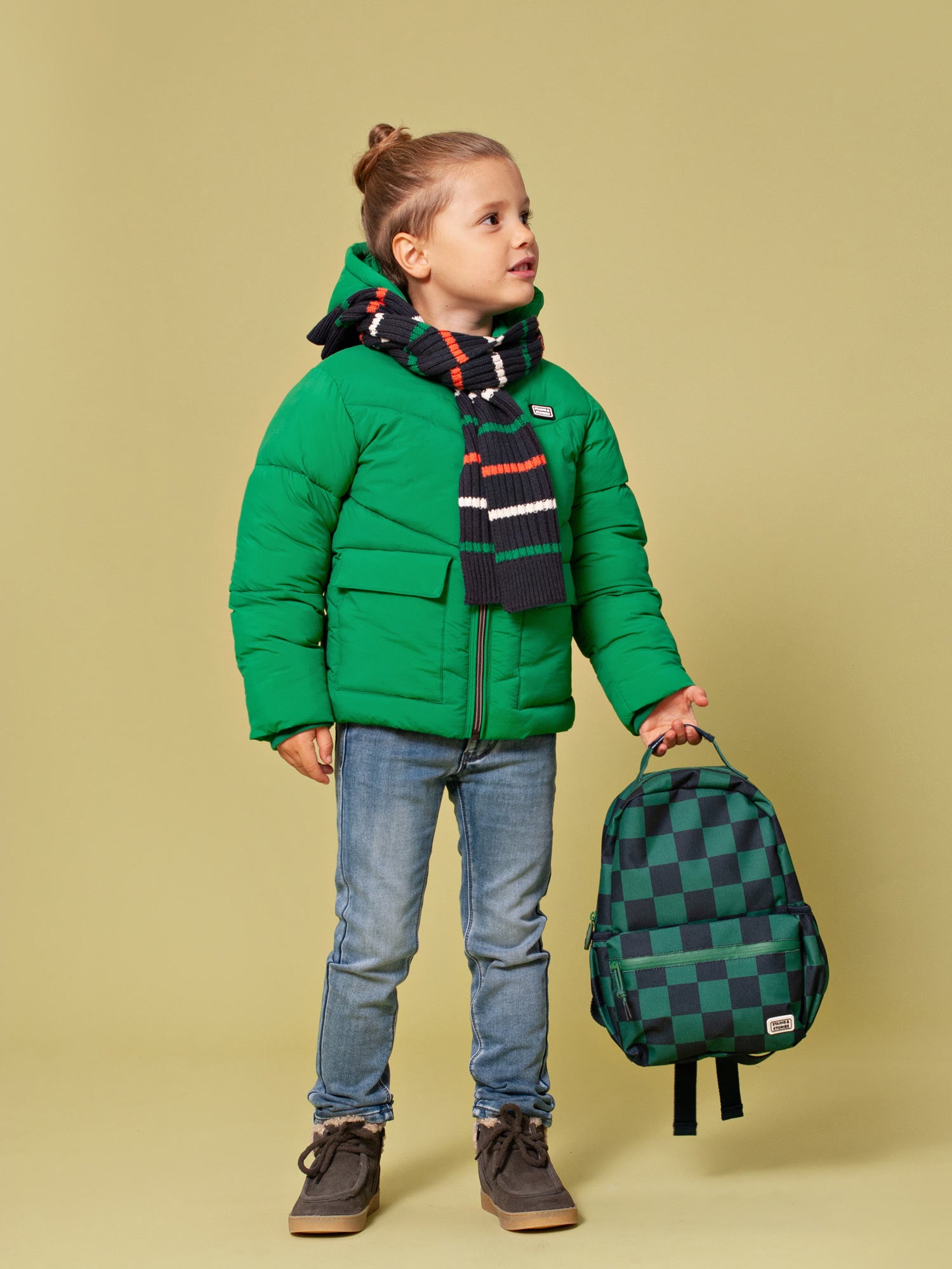 Babyface-Boys' Green Jacket with hood-SSA24507171