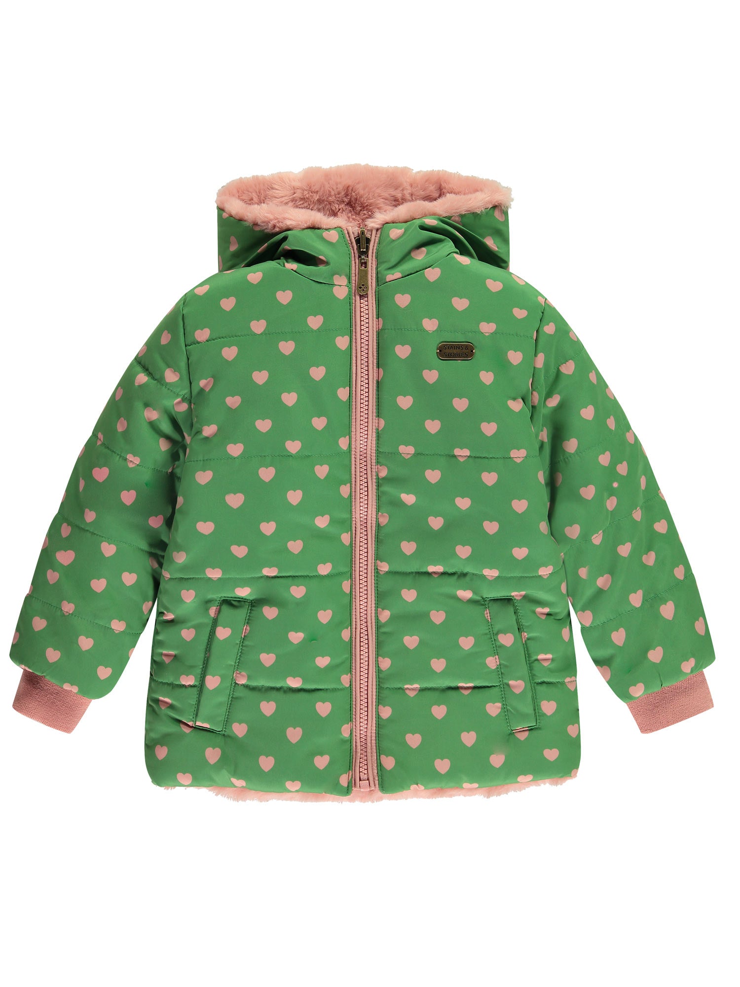 Babyface-Girls' reversible jacket with hood-SSA24508178