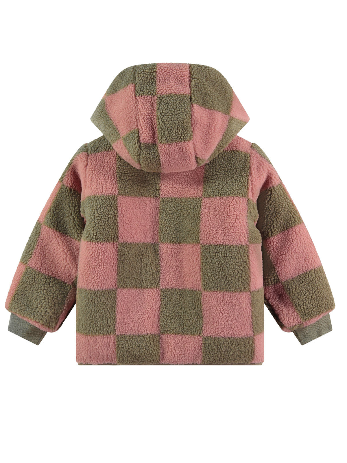 Babyface-Bicolour jacket with hood for girls-SSA24508170