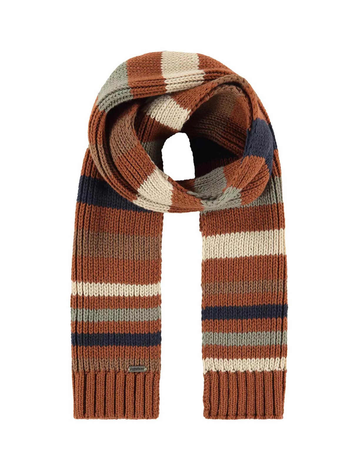 Babyface-kid's knitted scarf with stripes-BBE22507975