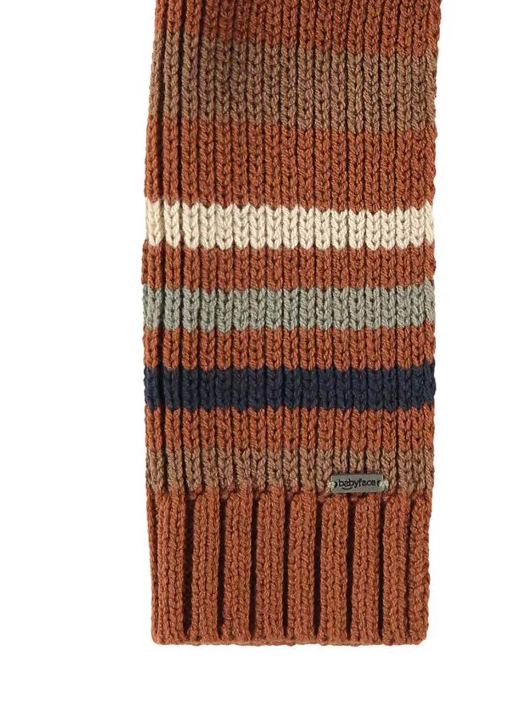 Babyface-kid's knitted scarf with stripes-BBE22507975