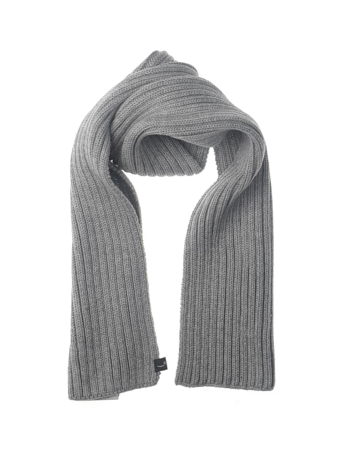 Babyface-kid's knitted scarf with ribbed stripes-2207957 Grey