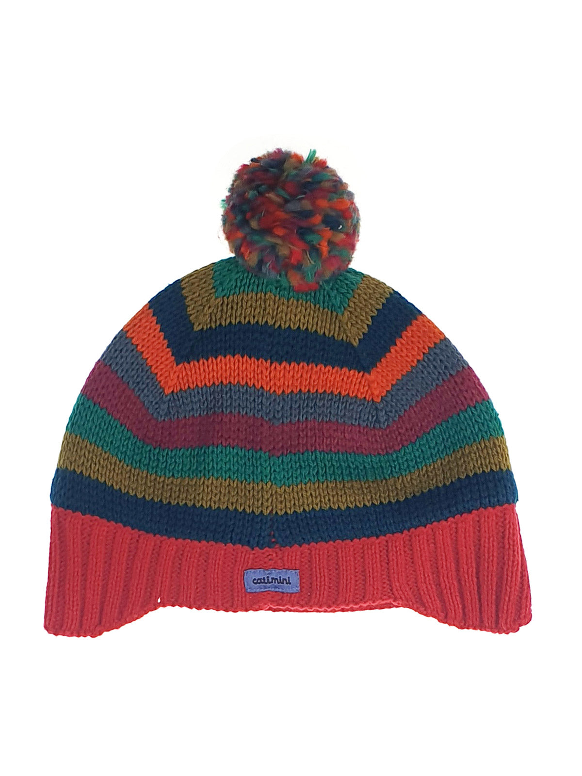 Catimini knitted hat with pom-pom-CE90051