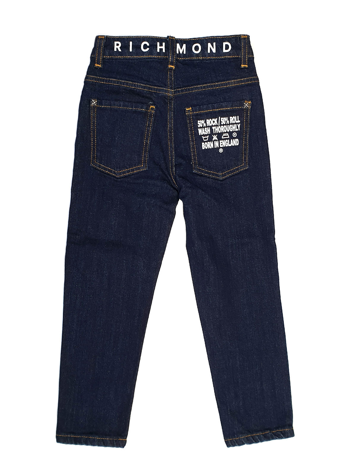 John Richmond- Boys' jeans with logo on the back