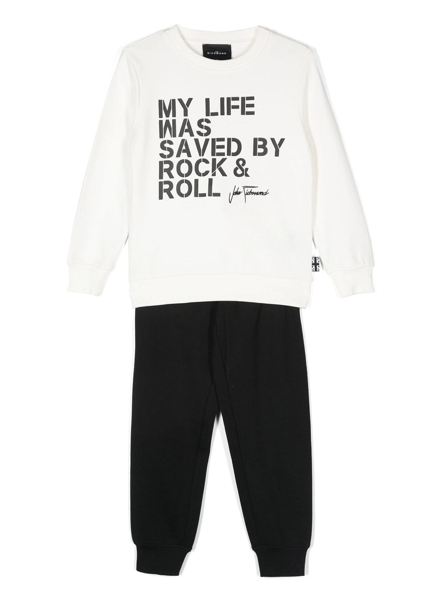 John Richmond Junior- kids' print tracksuit set