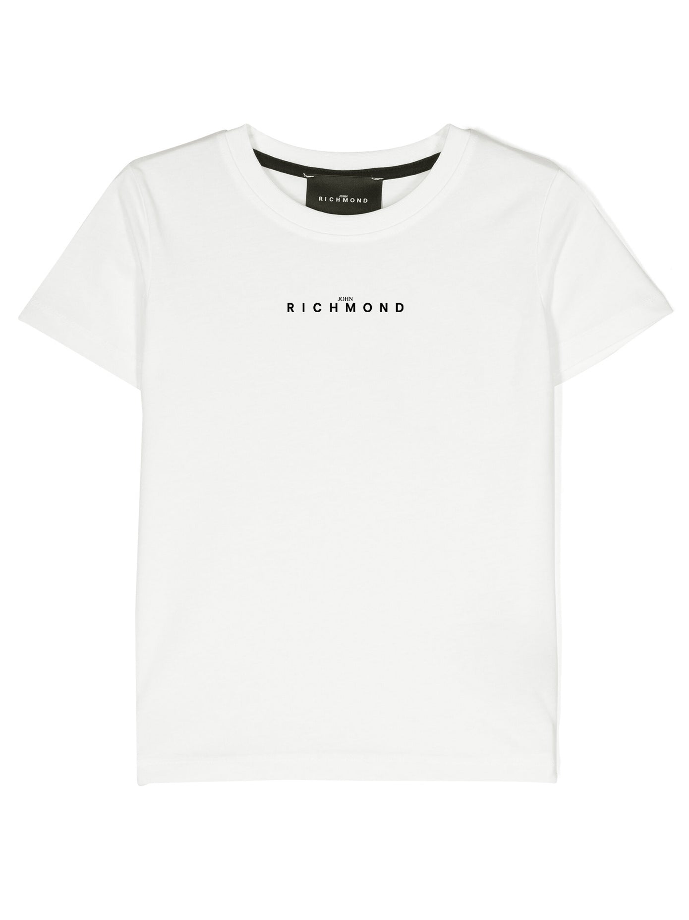 John Richmond- Kids’ logo-print white T-shirt