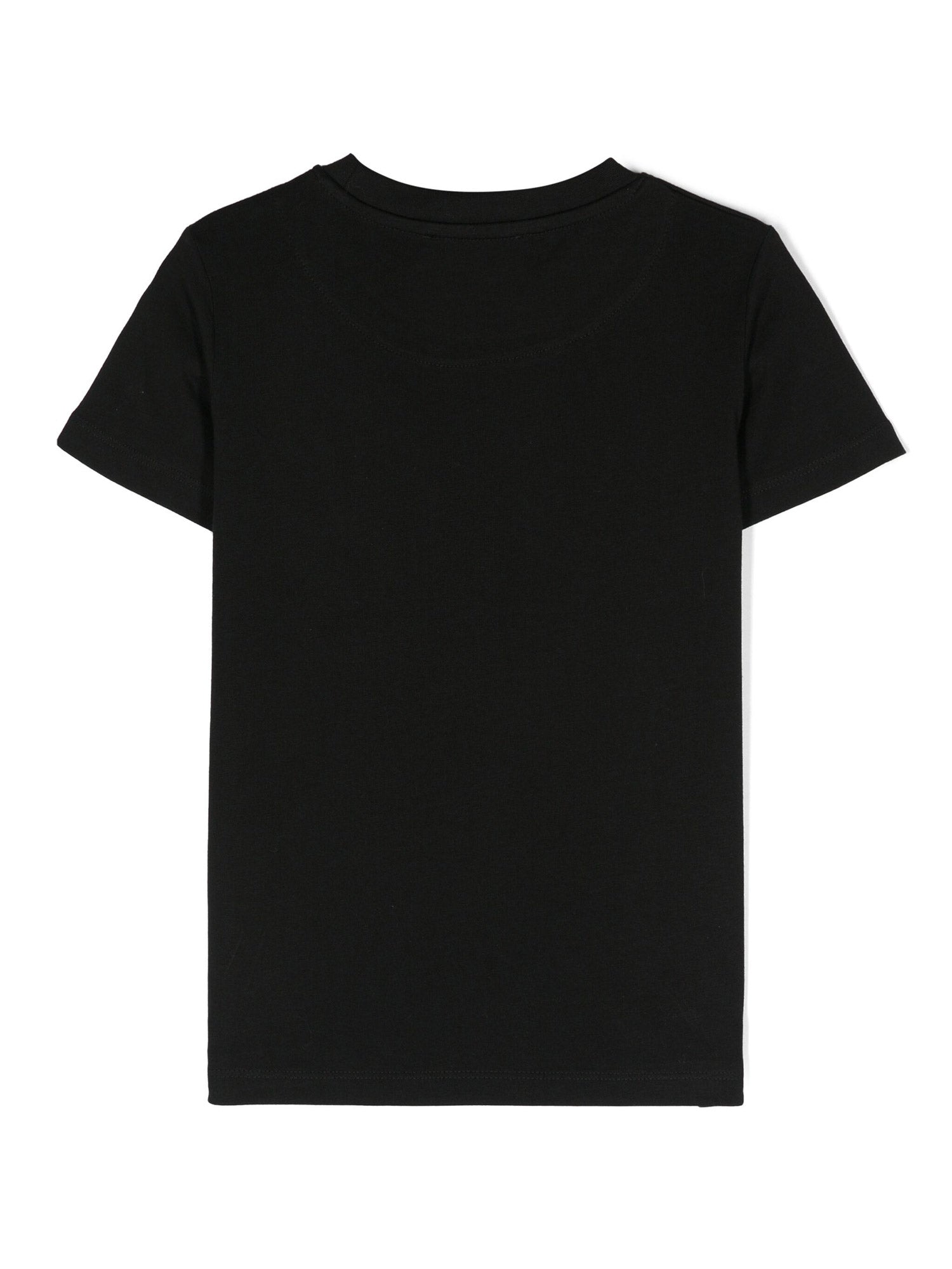 John Richmond- Kids’ logo-print black T-shirt