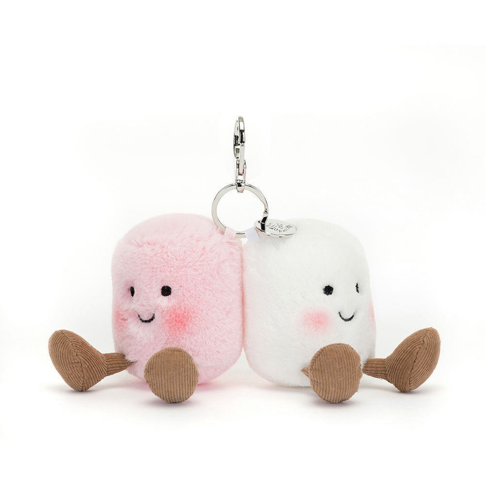 Jellycat Amuseables Pair of Marshmallows Bag Charm-APM4BC