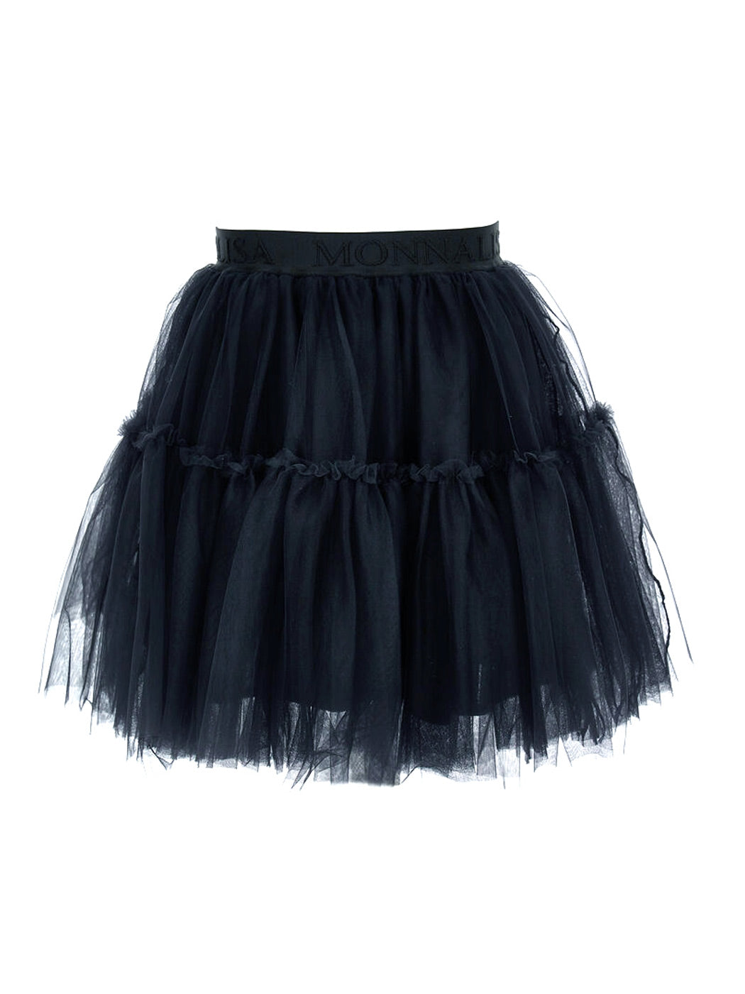 Monnalisa blue-black tulle skirt for girl