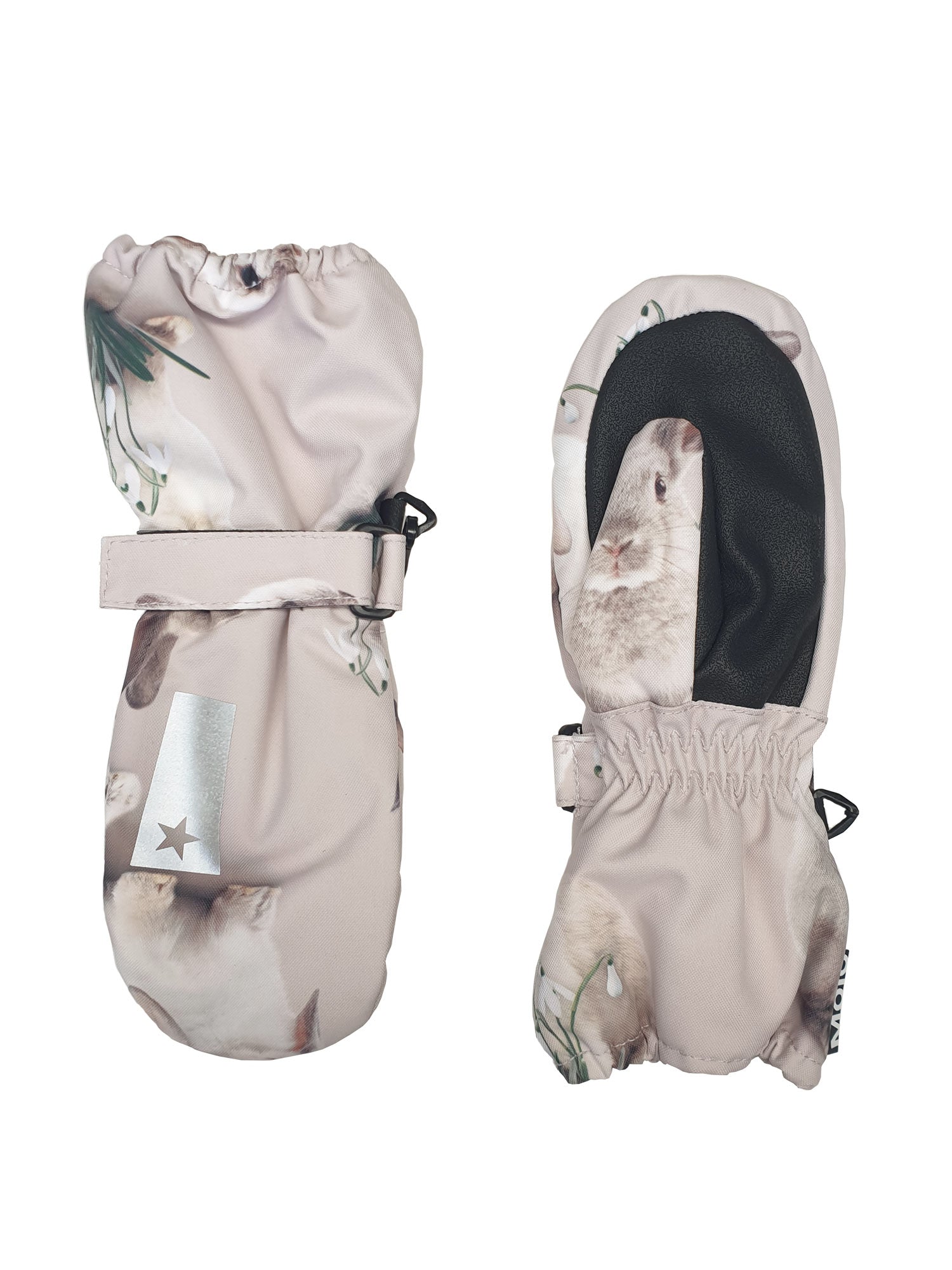 Molo- kids' mittens with rabbit print - 7W24S101