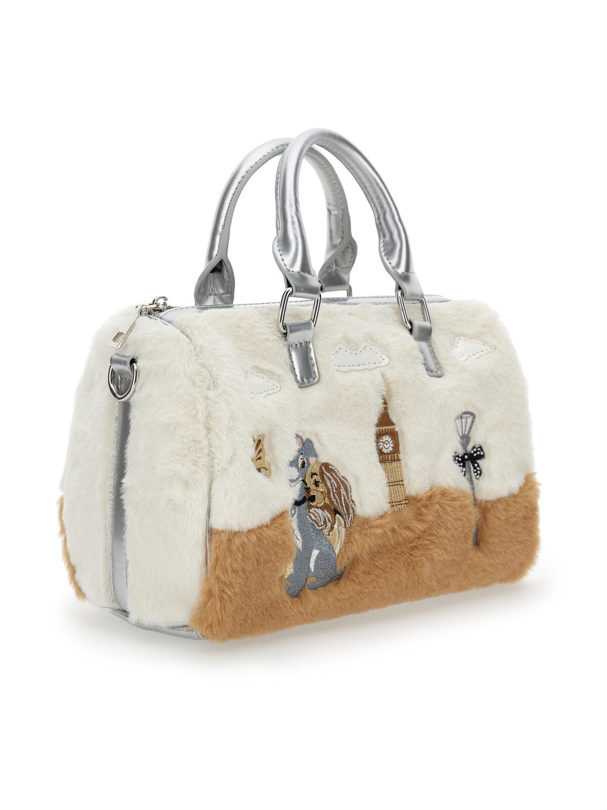 Monnalisa Girl's Plush Boston Bag-19D004