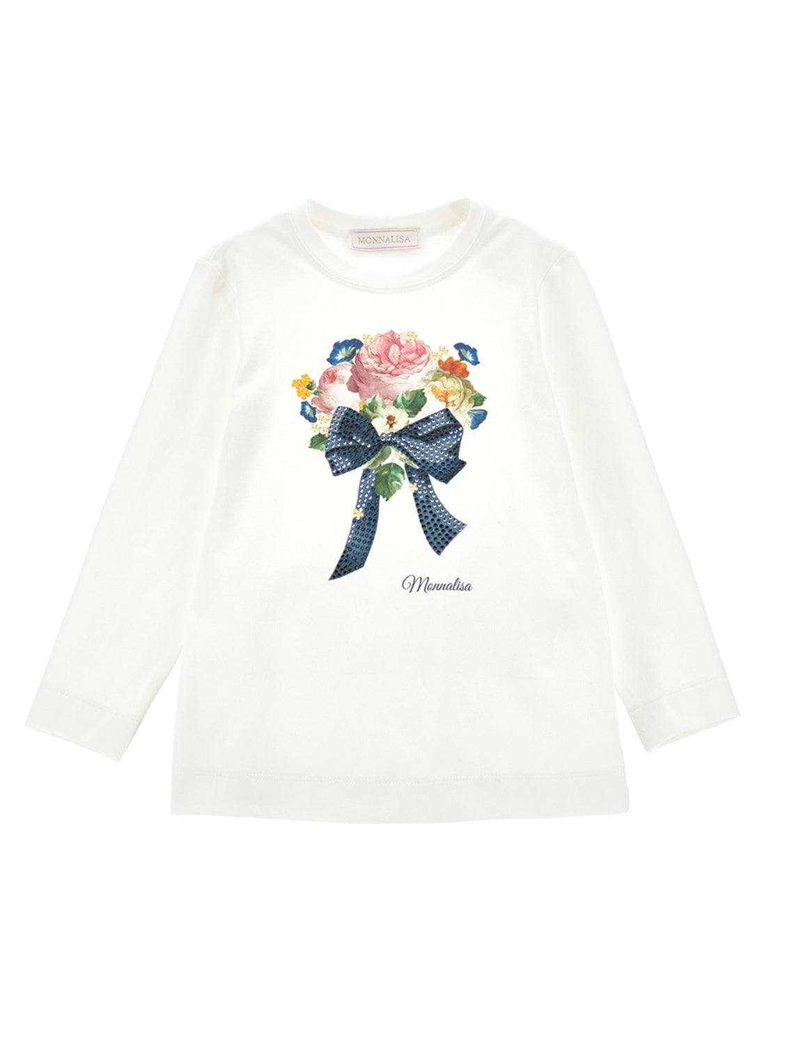 Monnalisa Bouquet print Cotton T-shirt