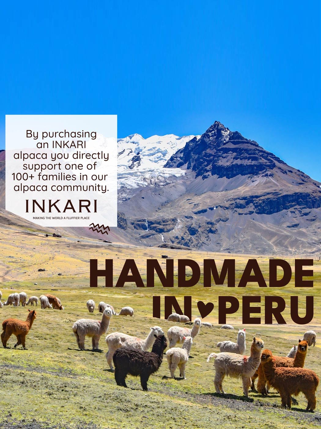 Inkari Alpaca- Μαλακό παιχνίδι -HAZELNUT-Small 23cm