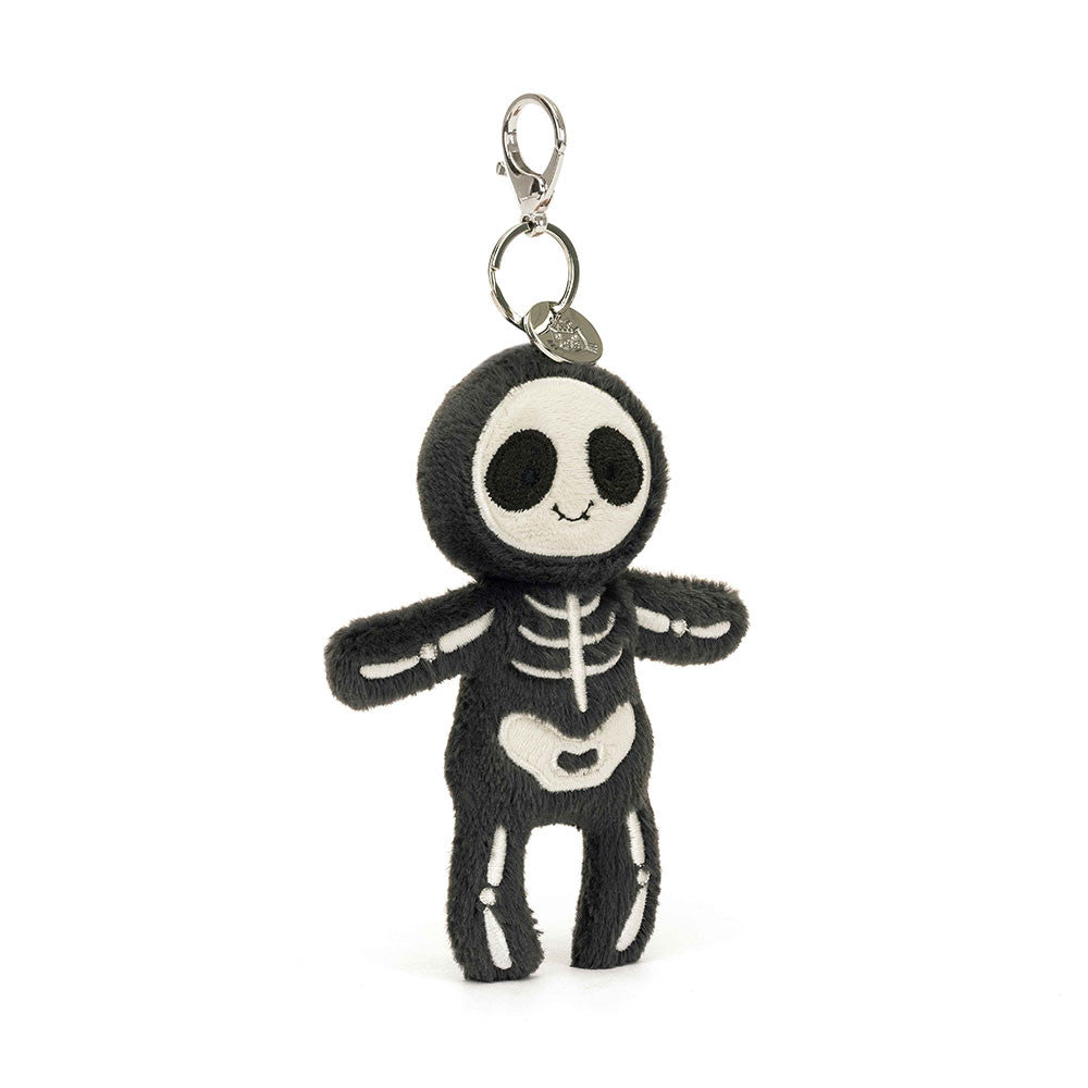 Jellycat soft toy Skeleton Bob Bag Charm-SKE4BC