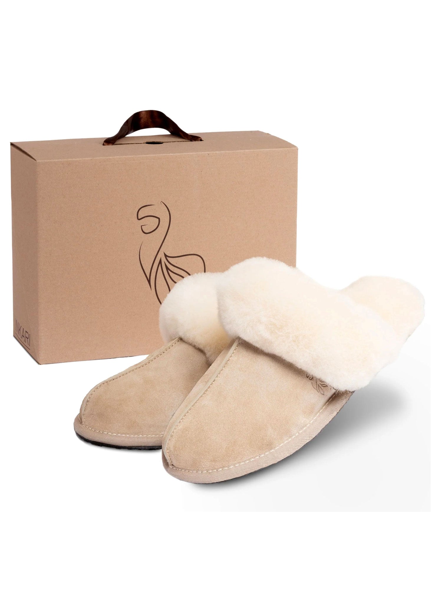 Inkari Alpaca wool Slippers-Desert