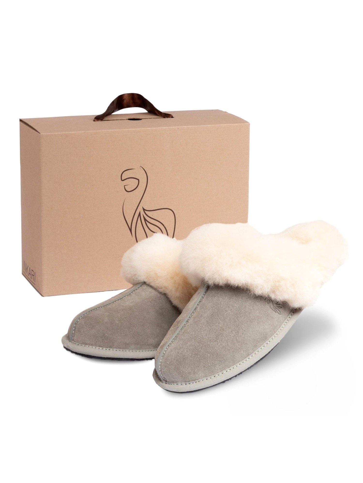 Inkari Alpaca wool Slippers-Silver