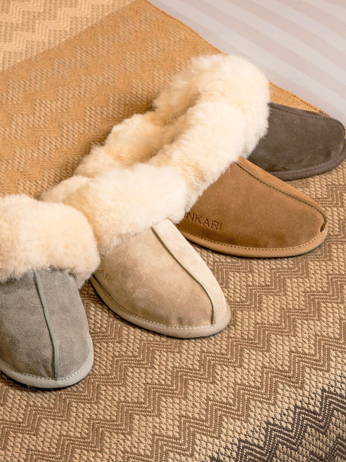 Inkari Alpaca wool Slippers-Silver