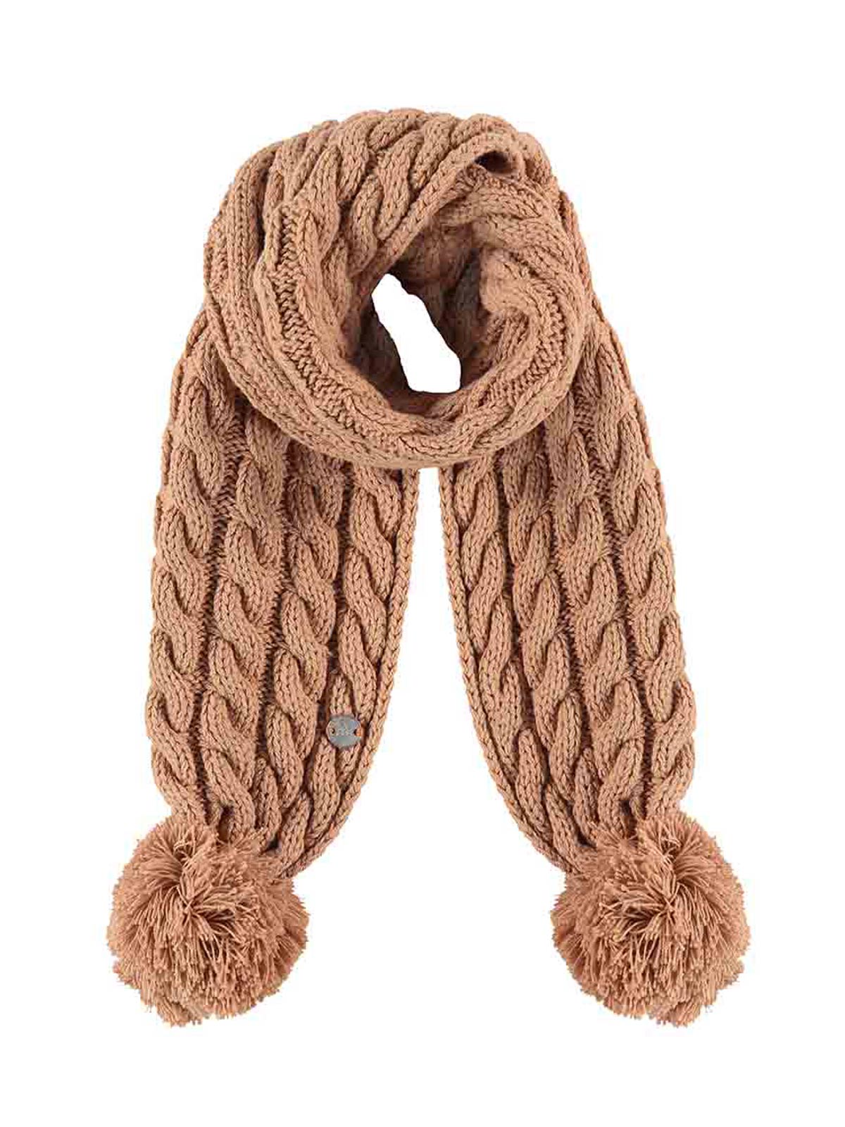 Babyface-kid's knitted scarf with pom-pom-BBE22508982