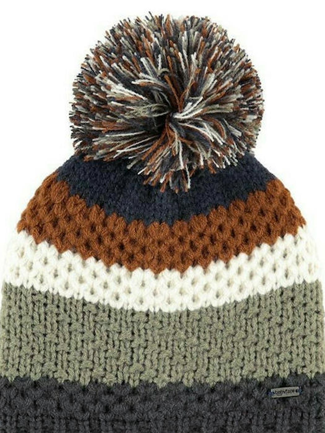 Babyface knitted hat with pom-pom- BBE21507975