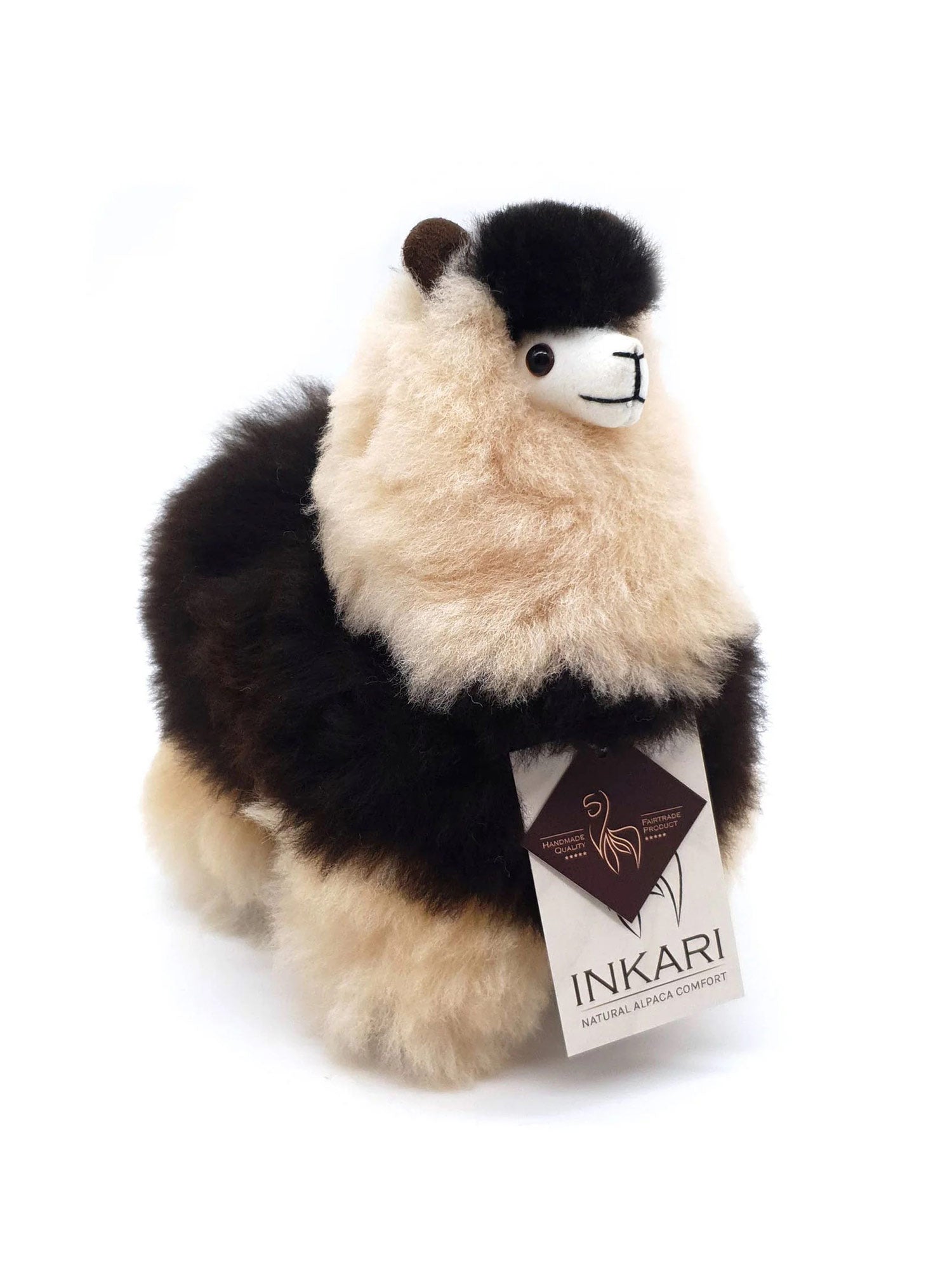 Inkari Alpaca soft toy-ESPRESSO-Small 23cm