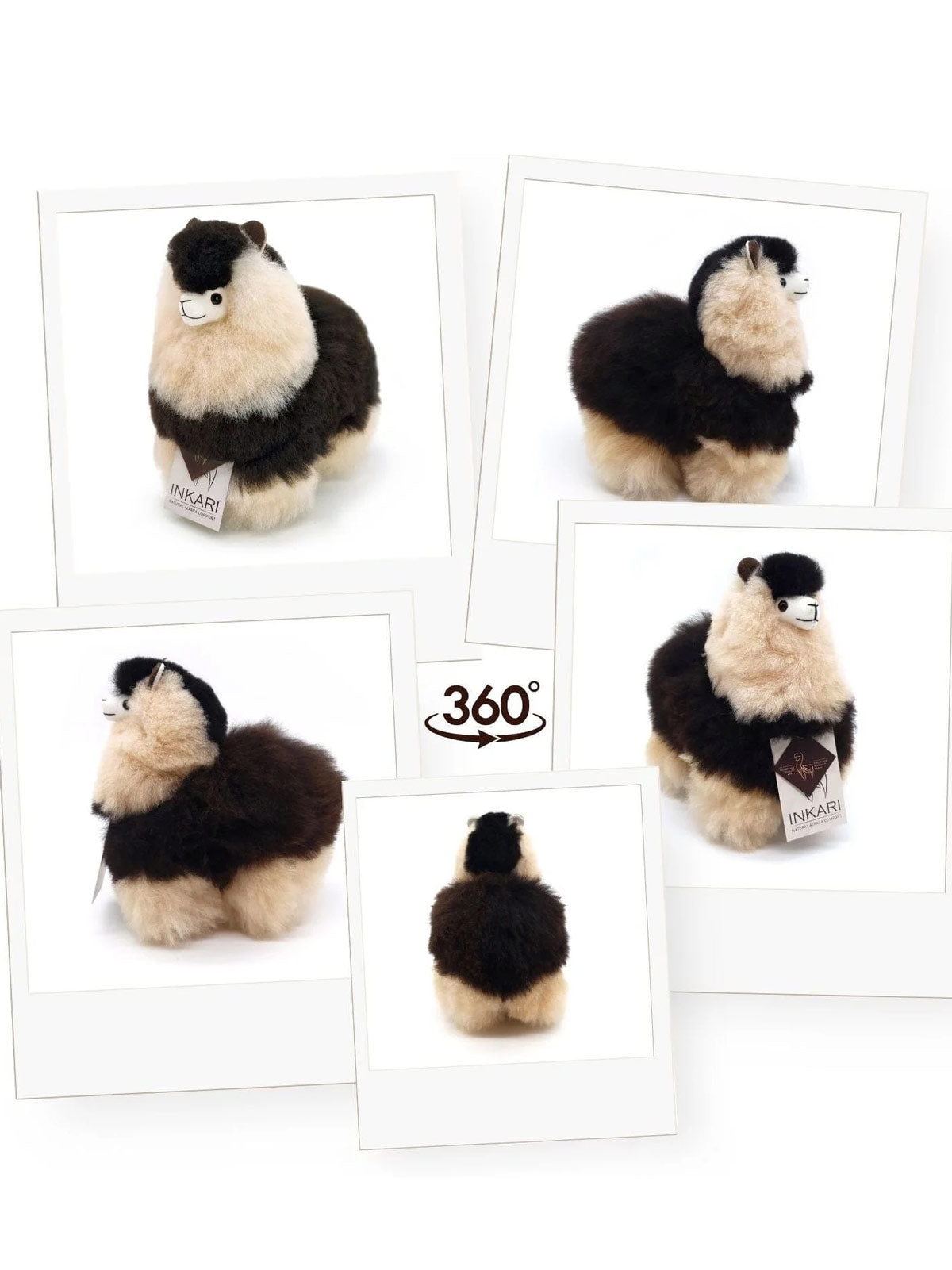 Inkari Alpaca soft toy-ESPRESSO-Small 23cm