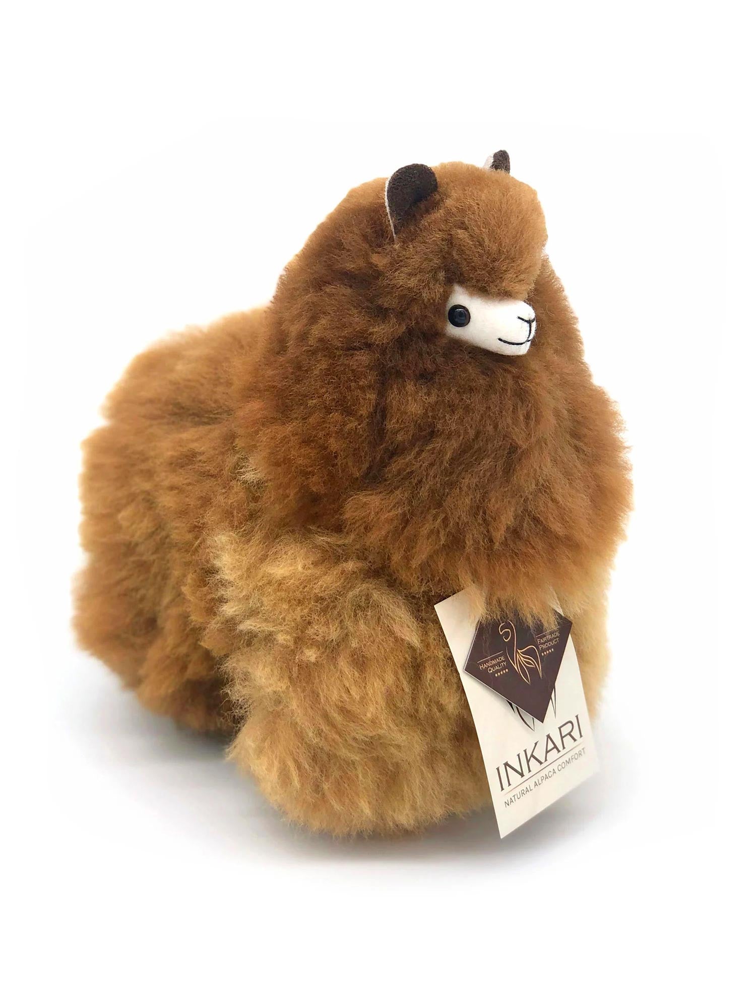 Inkari Alpaca- Μαλακό παιχνίδι-CARAMEL-Small 23cm