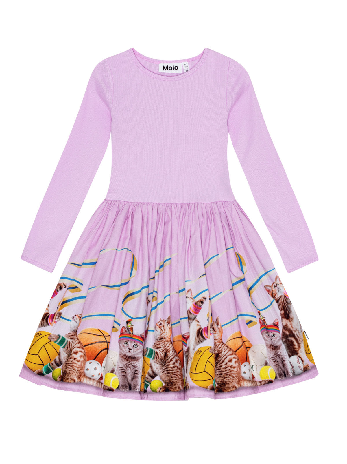 Molo Casie Sporty Cats-print dress