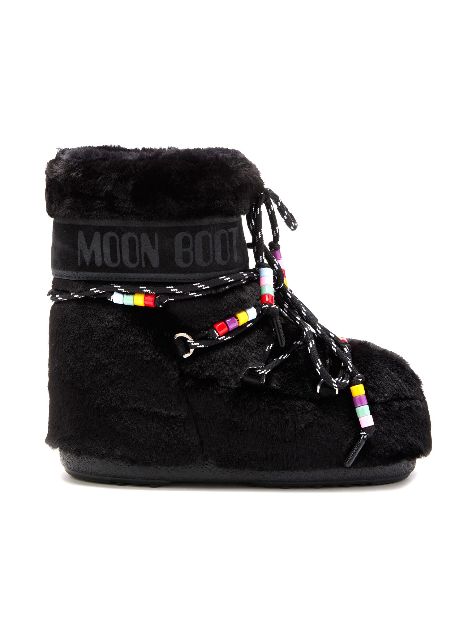 Moon Boot-faux fur boots with beads