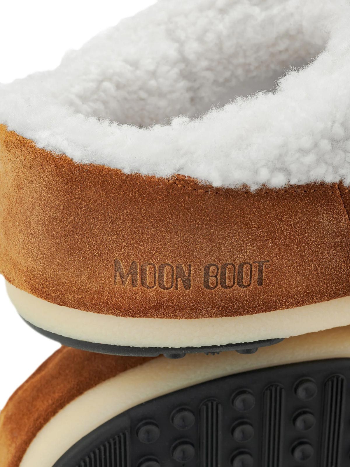 Moon Boot-Icon faux-shearling lace-up mules