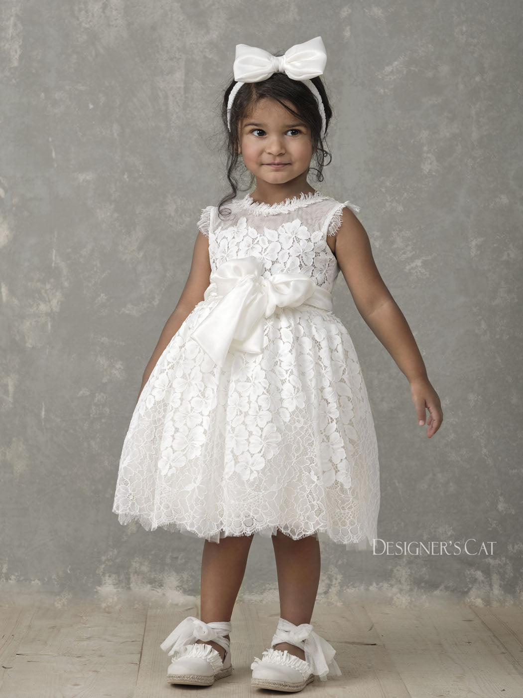 Tara - Stunning Sequined Beaded Lace Christening Gown, Baptism dress